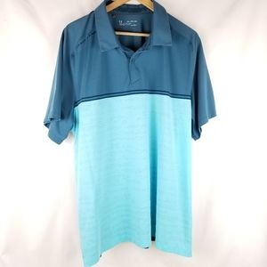 Under Armour Men's Blue Polo Shirt Size 2XL